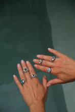 Load image into Gallery viewer, Big Evil Eye Ring SILVER