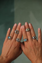 Load image into Gallery viewer, Big Evil Eye Ring SILVER