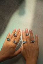 Load image into Gallery viewer, Big Evil Eye Ring SILVER