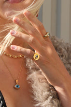 Load image into Gallery viewer, Full Moon Signet GOLD PLATED