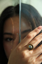 Load image into Gallery viewer, Full Moon Signet GOLD PLATED