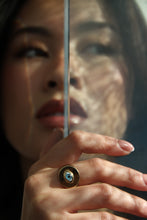 Load image into Gallery viewer, Full Moon Signet GOLD PLATED