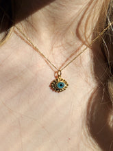 Charger l'image dans la galerie, "Bolitas" Evil Eye Necklace GOLD PLATED