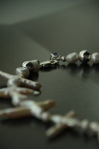 REINVENT: Revolt Cross Pearl Necklace