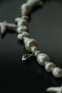 REINVENT: Cross Pearl Necklace Green