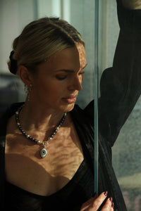 REINVENT: Black Pearl Grey Jumbo Necklace