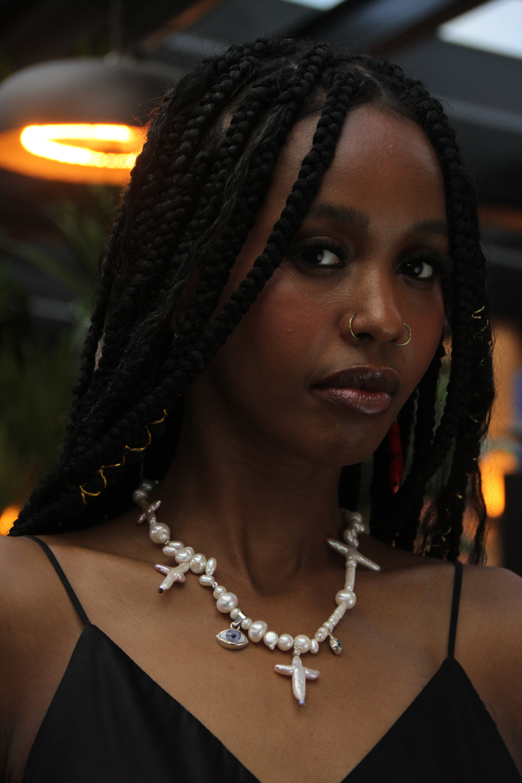 REINVENT: Mystic Cross Pearl Necklace