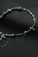 Load image into Gallery viewer, REINVENT: Chained Cross Pearl Necklace
