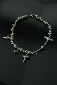 REINVENT: Mystic Cross Pearl Necklace