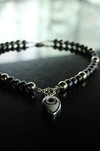 REINVENT: Black Pearl Grey Jumbo Necklace