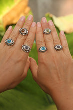 Load image into Gallery viewer, Big Evil Eye Ring SILVER
