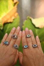 Load image into Gallery viewer, Big Evil Eye Ring SILVER
