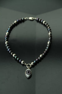 REINVENT: Black Pearl Lilac Jumbo Necklace