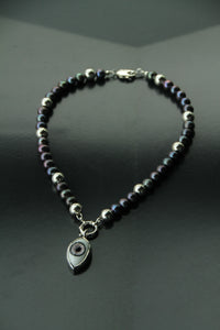 REINVENT: Black Pearl Grey Jumbo Necklace