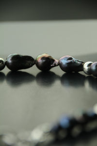 REINVENT: Black Baroque Pearl Choker