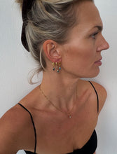 Load image into Gallery viewer, Mini Eye Hoops Gold Plated
