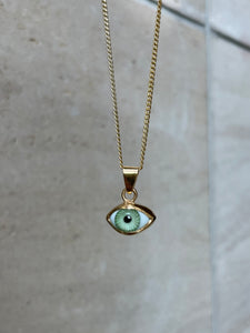 Simple Eye Necklace GOLD PLATED
