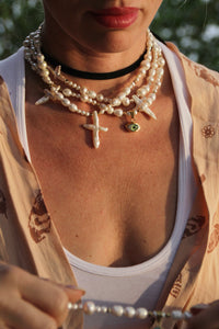 Heavenly Protective Pearl Necklace II