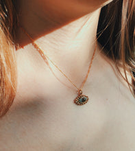 Load image into Gallery viewer, &quot;Bolitas&quot; Evil Eye Necklace GOLD PLATED
