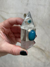 Load image into Gallery viewer, Pyramid of The Moon Silver Amulet
