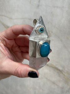 Pyramid of The Moon Silver Amulet