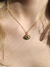 Load image into Gallery viewer, &quot;Bolitas&quot; Evil Eye Necklace GOLD PLATED
