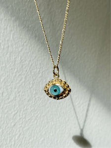 "Bolitas" Evil Eye Necklace GOLD PLATED